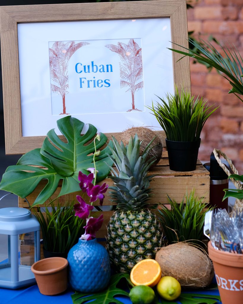 Cuban Fries interactive food station at a large event catered by Good Food Events + Catering in Tampa