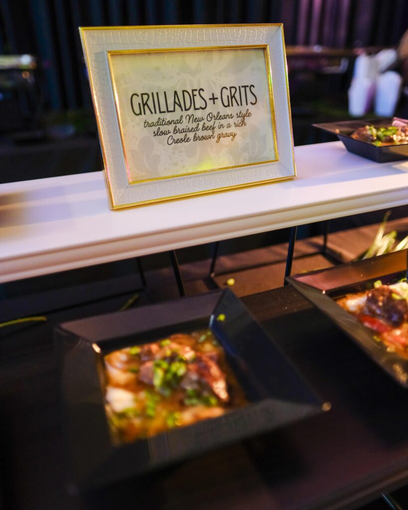 Grillades and Grits at a New Orleans themed gala catered by Good Food Events + Catering in Tampa
